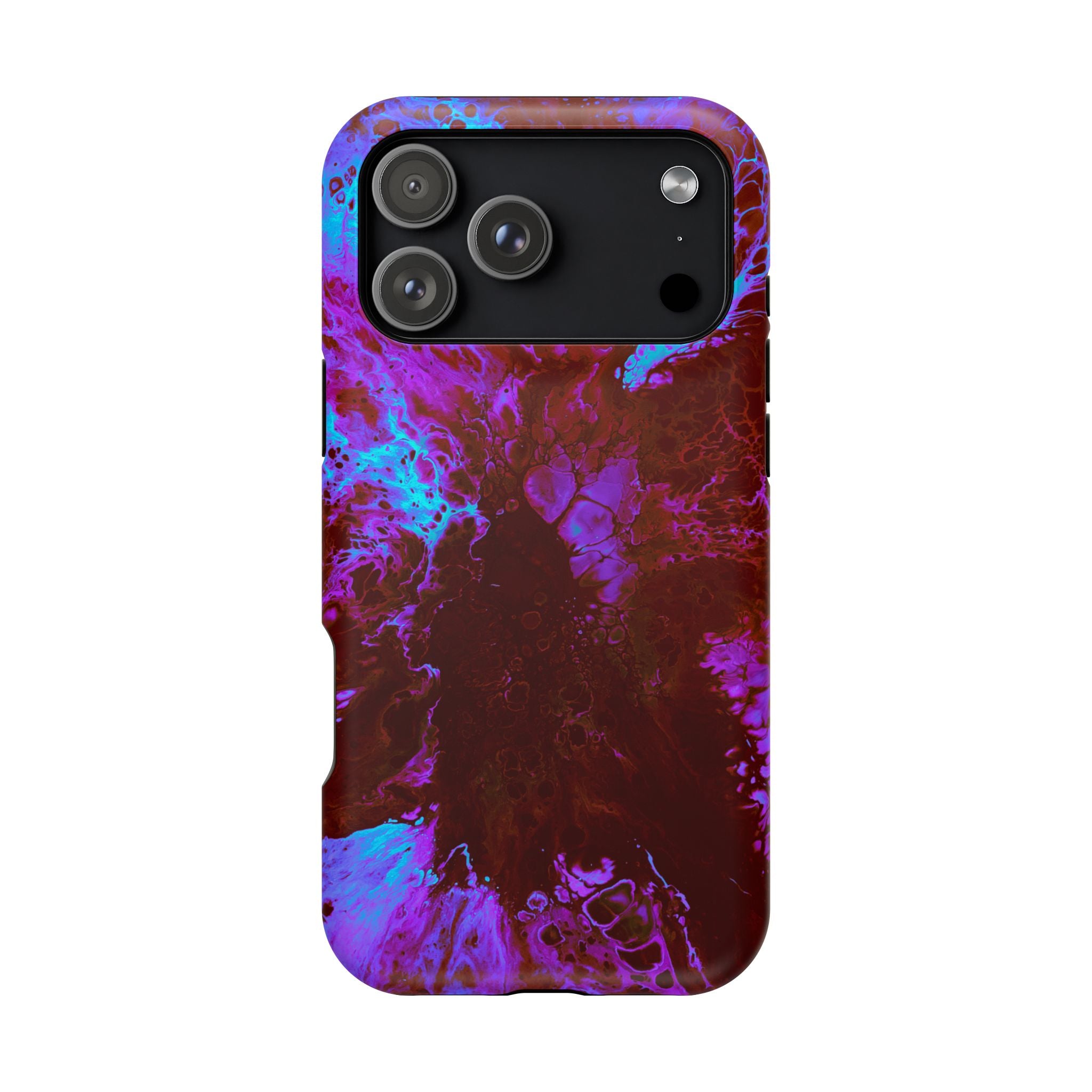 Quantum Bloom MagSafe iPhone Case – Abstract Art Design, Shockproof for iPhone 14–17 Pro & Pro Max