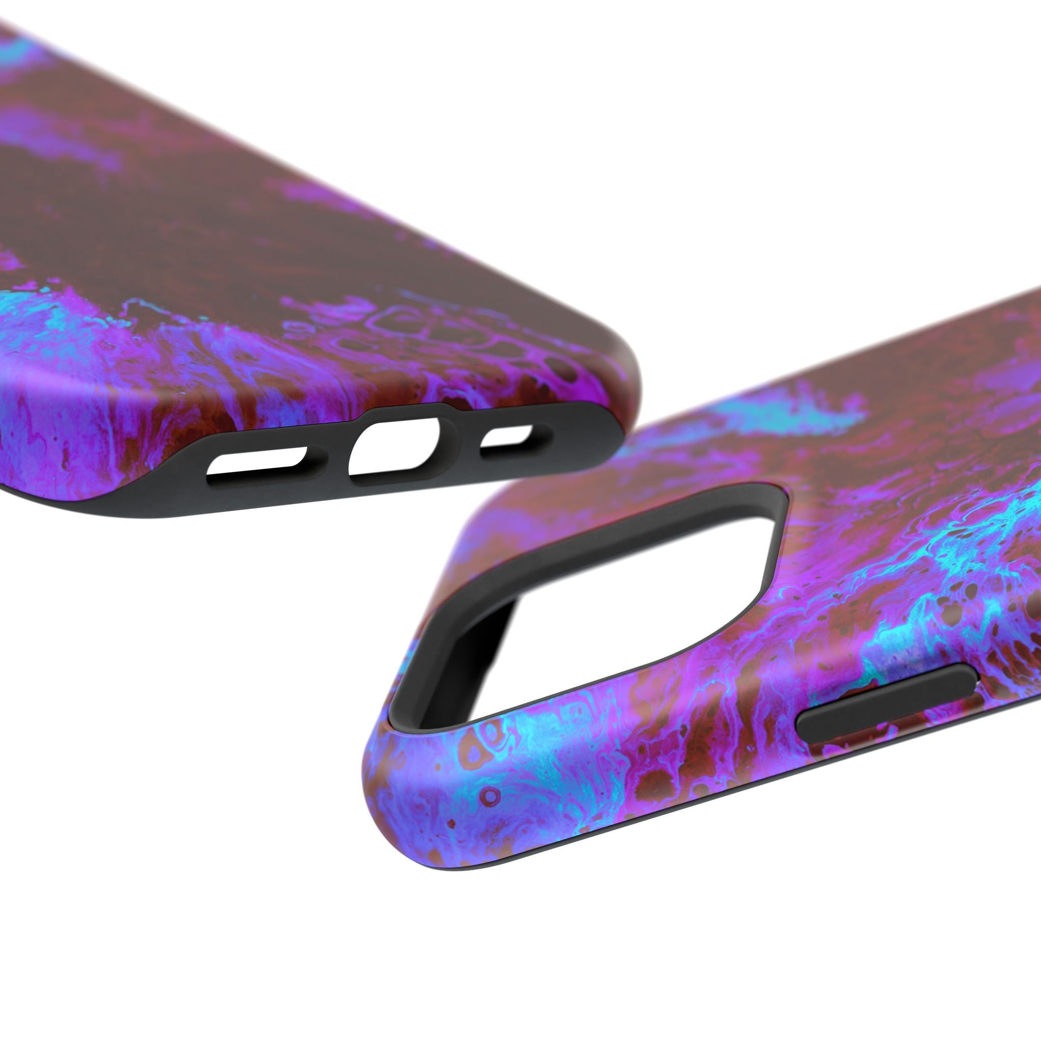 Quantum Bloom MagSafe iPhone Case – Abstract Art Design, Shockproof for iPhone 14–17 Pro & Pro Max