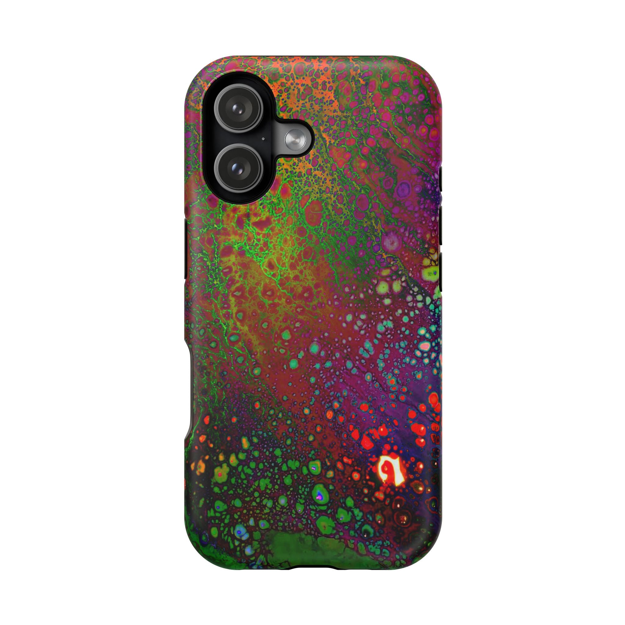Dark Biolume MagSafe iPhone Case – Abstract Art Design, Shockproof for iPhone 14–17 Pro & Pro Max