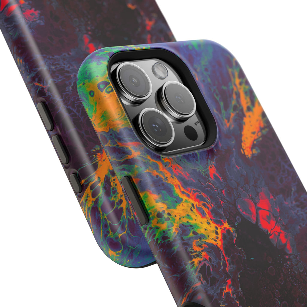 Fusion Collapse MagSafe iPhone Case – Abstract Art Design, Shockproof for iPhone 14–17 Pro & Pro Max