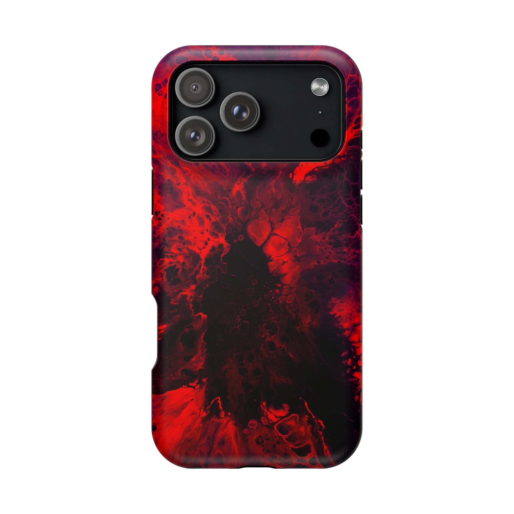 Bloodflare MagSafe iPhone Case – Abstract Art Design, Shockproof for iPhone 14–17 Pro & Pro Max