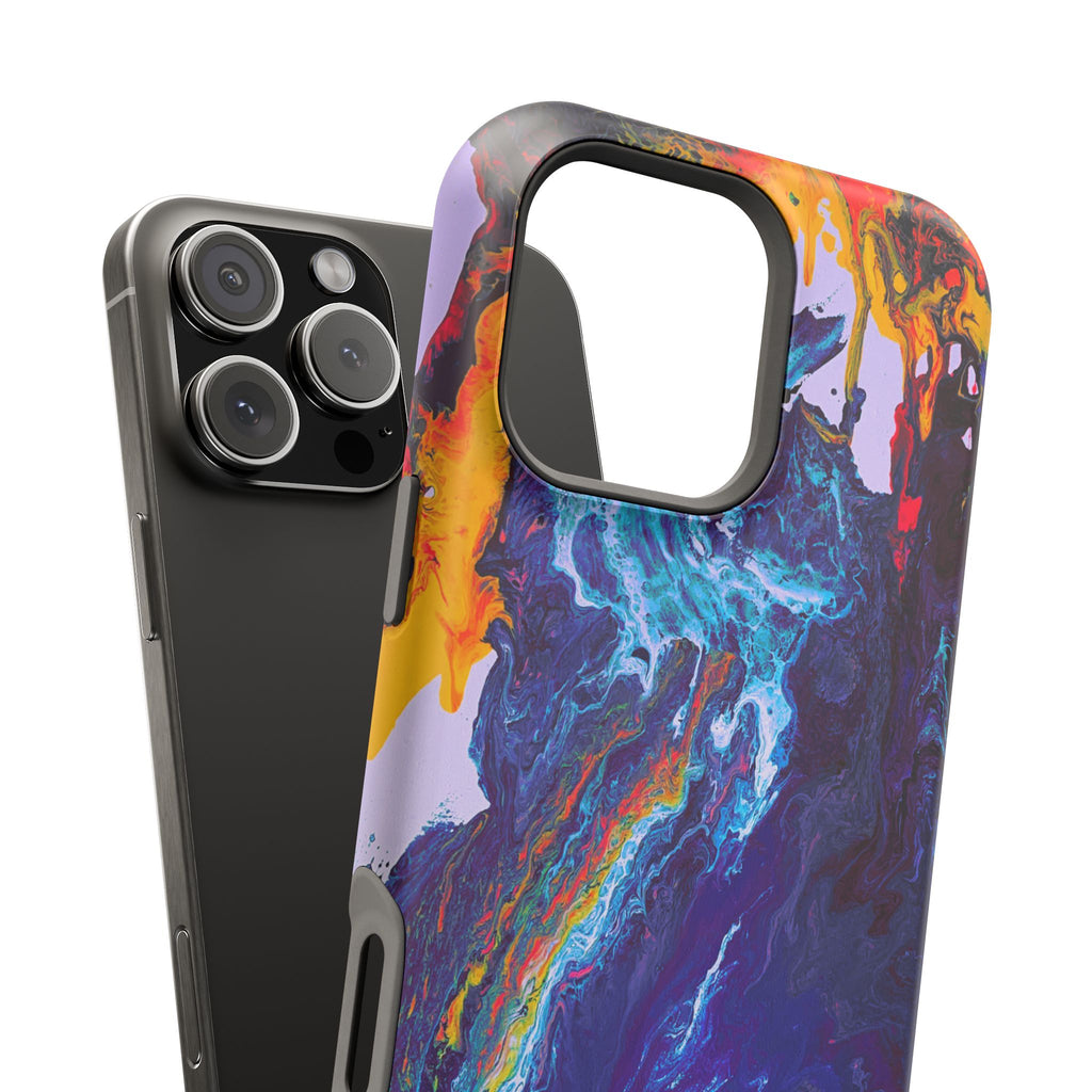 Wave Distortion X MagSafe iPhone Case – Abstract Art Design, Shockproof for iPhone 14–17 Pro & Pro Max