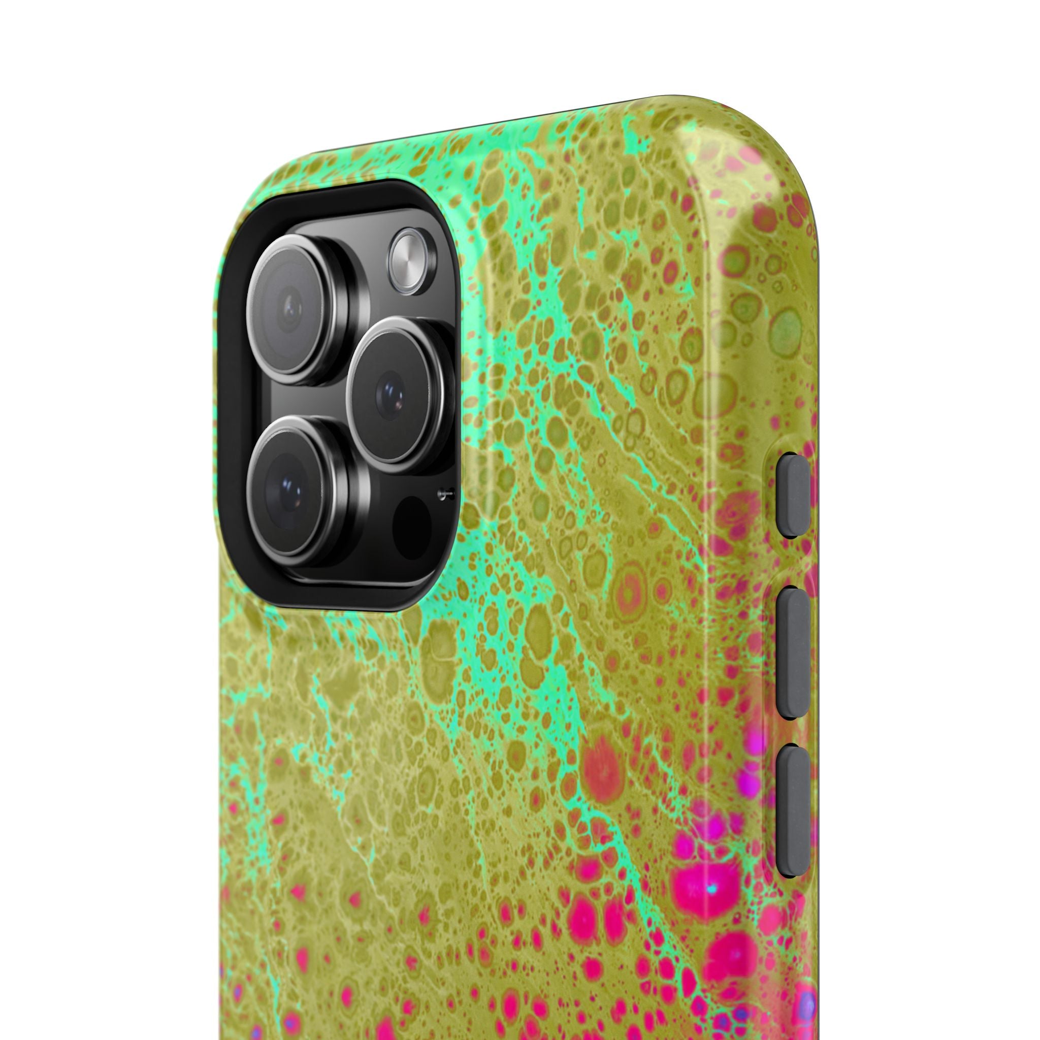 Orbit Pulse MagSafe iPhone Case – Abstract Art Design, Shockproof for iPhone 14–17 Pro & Pro Max