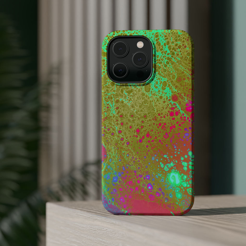 Orbit Pulse MagSafe iPhone Case – Abstract Art Design, Shockproof for iPhone 14–17 Pro & Pro Max
