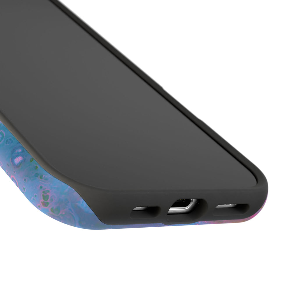 Frost Bloom MagSafe iPhone Case – Abstract Art Design, Shockproof for iPhone 14–17 Pro & Pro Max