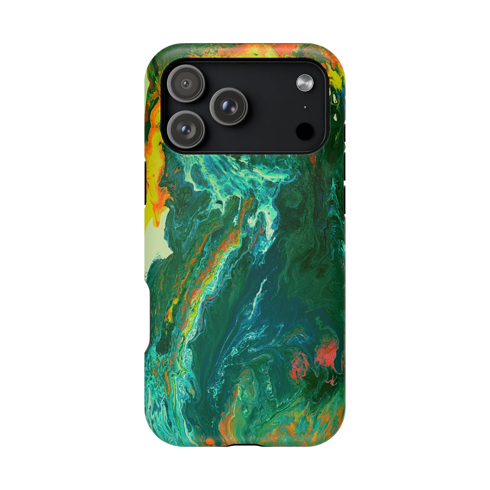 Radioactive Core X MagSafe iPhone Case – Abstract Art Design, Shockproof for iPhone 14–17 Pro & Pro Max