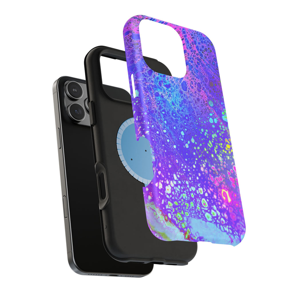 Electric Current MagSafe iPhone Case – Abstract Art Design, Shockproof for iPhone 14–17 Pro & Pro Max