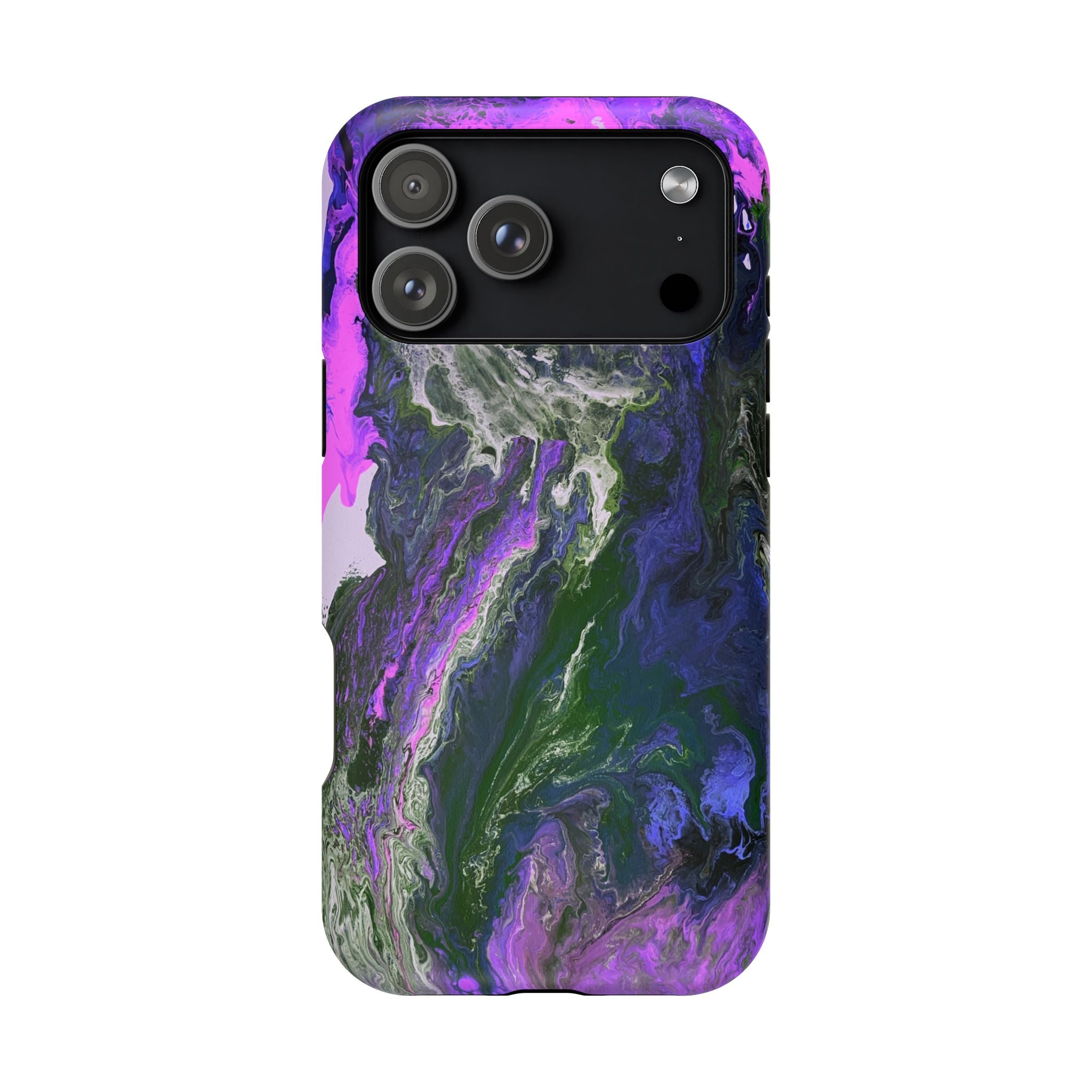 Neon Blossom X MagSafe iPhone Case – Abstract Art Design, Shockproof for iPhone 14–17 Pro & Pro Max