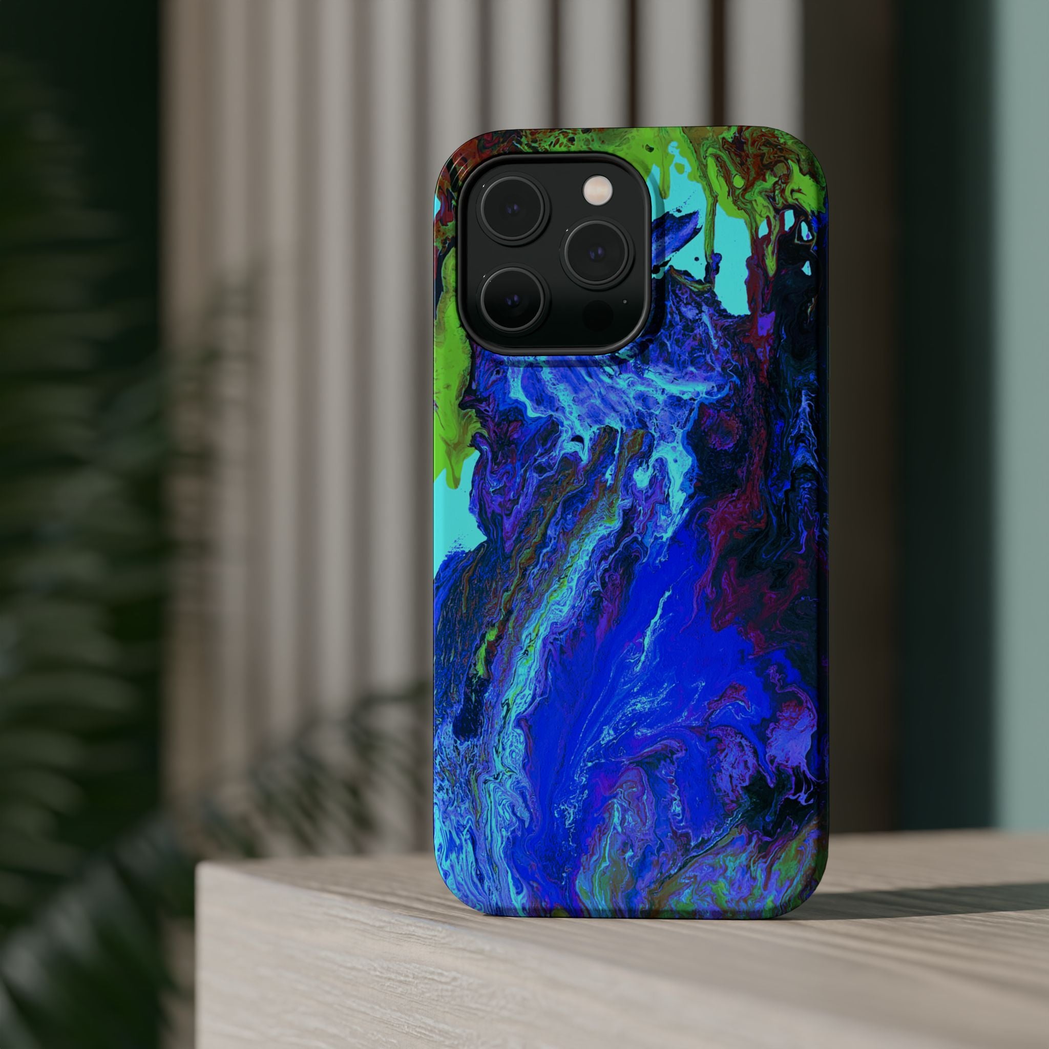 Glacial Core X MagSafe iPhone Case – Abstract Art Design, Shockproof for iPhone 14–17 Pro & Pro Max
